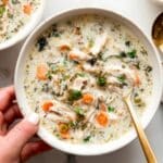 Slow Cooker Creamy Chicken and Wild Rice Soup Recipe