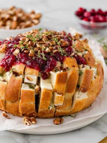 Cranberry Brie Pull Apart Bread Recipe