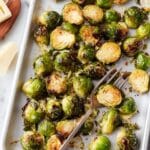Roasted Brussels Sprouts with Lemon, Parmesan, and Thyme Recipe