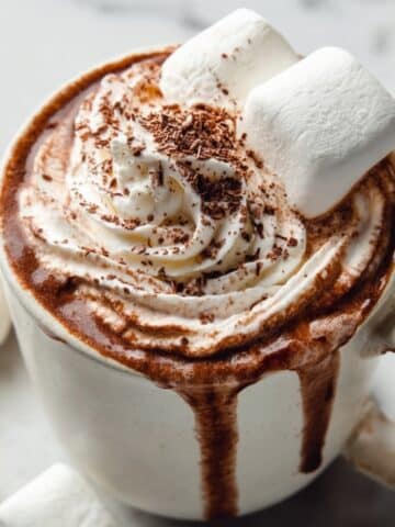 Creamy Hot Chocolate with Marshmallow Topping Recipe
