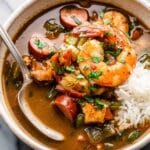 Chicken, Sausage, and Shrimp Gumbo Recipe