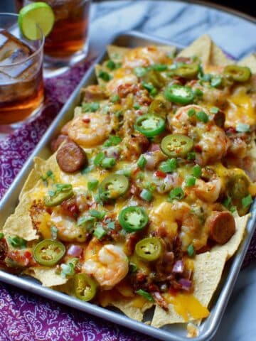 Shrimp & Sausage Gumbo Nachos Recipe