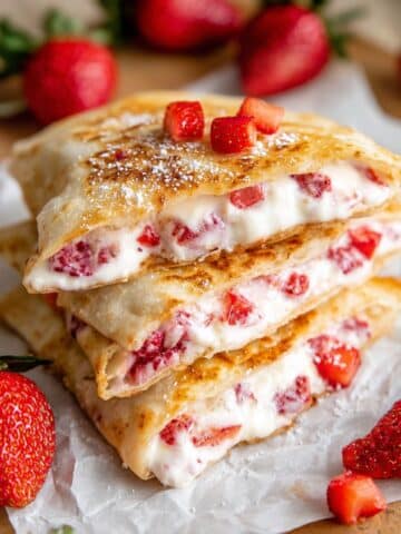 Strawberry Cheesecake Quesadilla Recipe