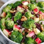 Broccoli Salad with Apples, Walnuts, and Cranberries Recipe