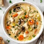 Healthy Leftover Turkey Wild Rice Soup with Vegetables Recipe