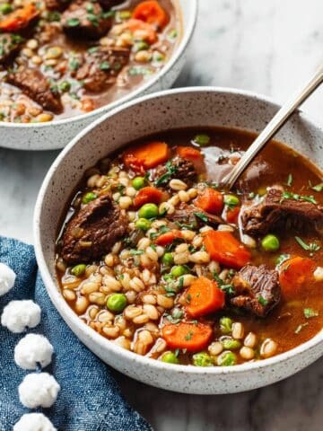 Instant Pot Beef and Barley Soup Recipe