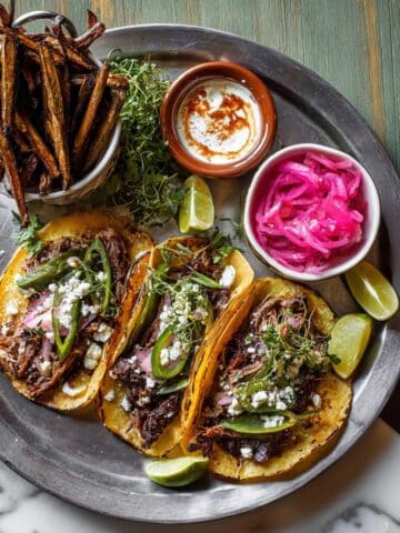 Carne Asada Tacos with Cilantro Lime Garlic Sauce Recipe