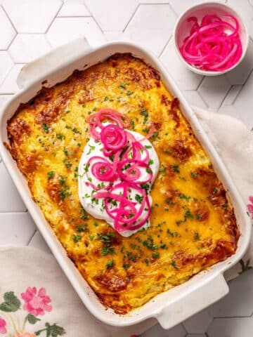 Chicken Enchilada Casserole (Quick + Easy Recipe!) Recipe