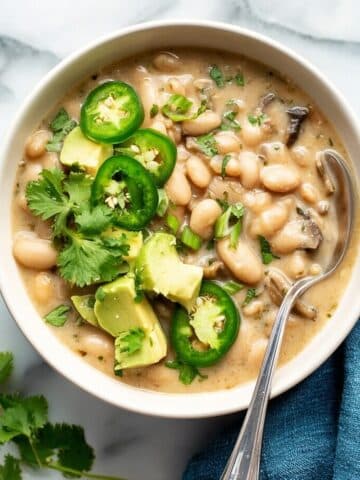 Creamy White Bean Soup with Poblano and Lime Recipe
