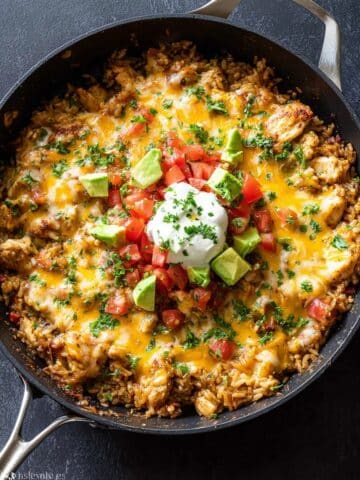 One Pan Mexican Chicken and Rice Recipe