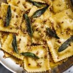 Ravioli with Sage Butter Sauce Recipe