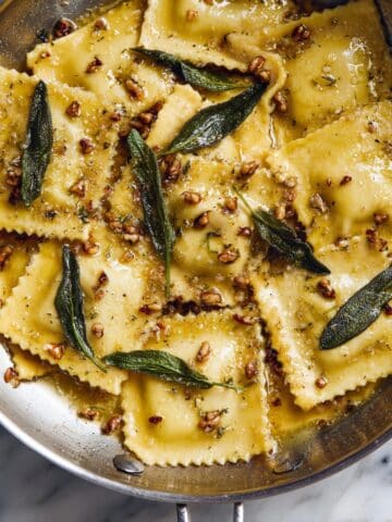 Ravioli with Sage Butter Sauce Recipe