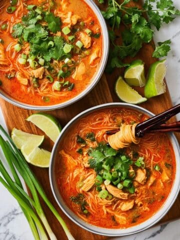 Thai Red Curry Chicken Noodle Soup Recipe