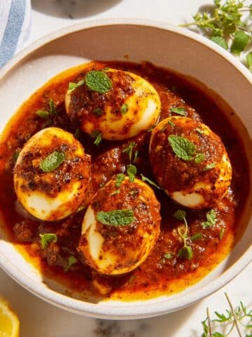 Viral TikTok Cajun Boiled Eggs with Spicy Garlic Broth Recipe