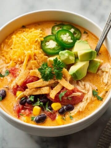 Creamy Chicken Tortilla Soup Recipe