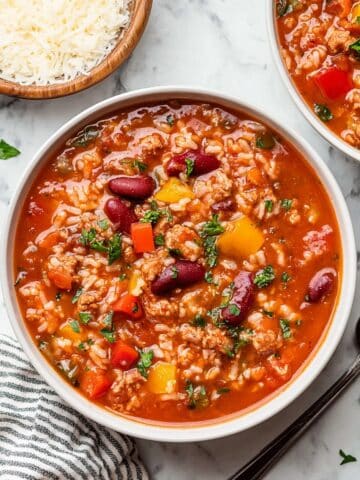 Instant Pot Stuffed Pepper Soup Recipe
