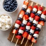 Red, White and Blue Fruit Kabobs Recipe