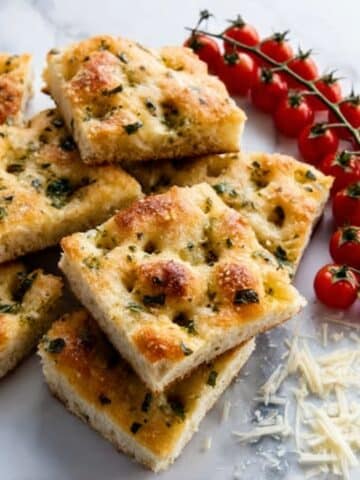 Garlic Rosemary Herb Focaccia Recipe