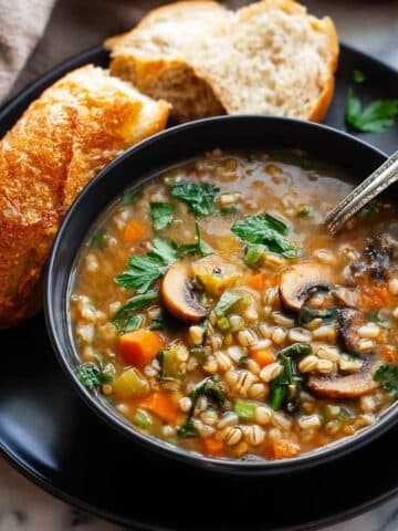 Pearl Barley Soup with Vegetables and Fresh Herbs Recipe
