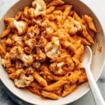 Red Pepper Pasta with Roasted Cauliflower Recipe