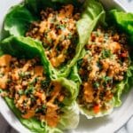 Tofu and Brown Rice Lettuce Wraps with Peanut Sauce Recipe