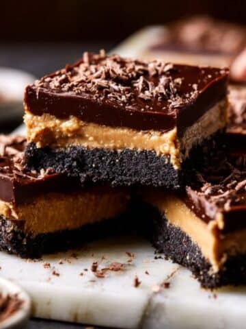 Chocolate Peanut Butter Fudge Bars Recipe
