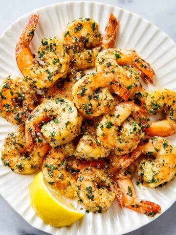 Grilled Shrimp with Garlic, Lemon Zest, and Parsley Recipe