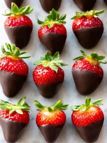 Dark Chocolate Covered Strawberries Recipe
