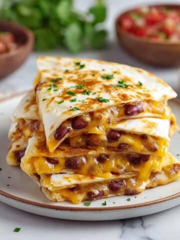 Cheesy Kidney Bean Quesadillas Recipe