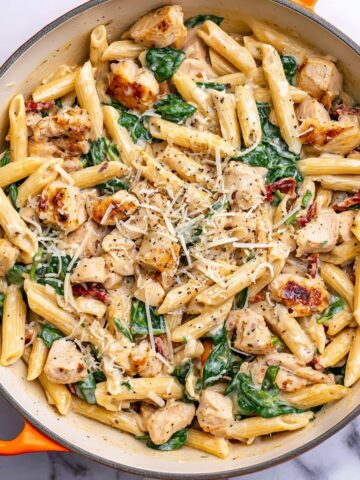Creamy Tuscan Chicken Pasta Recipe