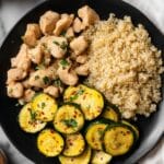 Italian Chicken and Quinoa Bowl with Roasted Summer Squash Recipe