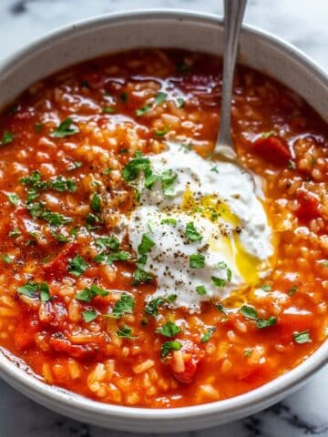 Homemade Tomato Rice Soup Recipe