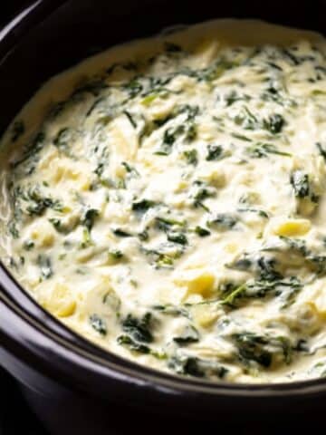 Slow Cooker Spinach Artichoke Dip Recipe