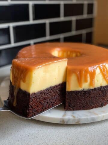 Chocoflan (Mexican Devil’s Food Cake with Caramel Flan) Recipe