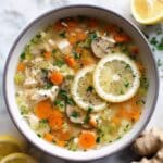 Spiced Cabbage Soup with Lemon and Fresh Herbs Recipe