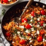 One Pot Chicken Risoni with Feta and Fresh Herbs Recipe