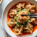 Chicken Wontons in Spicy Chili Sauce Recipe