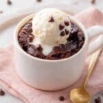 Microwave Mug Brownie with Chocolate Chips Recipe