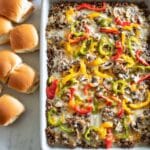 Sheet Pan Philly Cheesesteak Recipe