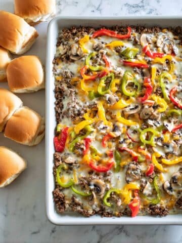 Sheet Pan Philly Cheesesteak Recipe