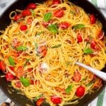 Martha Stewart’s One-Pan Pasta with Cherry Tomatoes and Basil Recipe