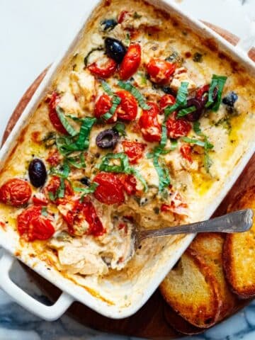 Baked Feta Dip with Cherry Tomatoes Recipe