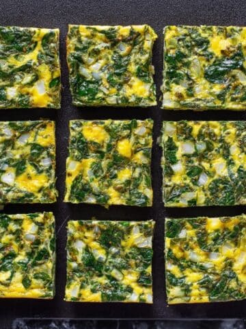Cottage Cheese Egg Bake with Spinach and Parmesan Recipe