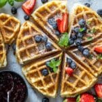 Oatmeal Cottage Cheese Waffles Recipe