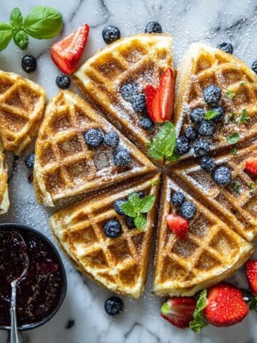 Oatmeal Cottage Cheese Waffles Recipe