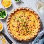 Cottage Cheese Chicken & Cheddar Quiche Recipe