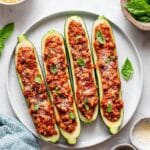 Turkey Zucchini Boats Recipe