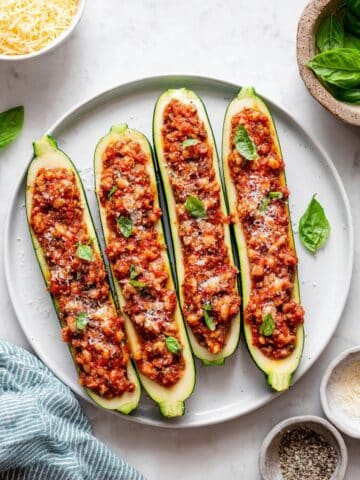 Turkey Zucchini Boats Recipe