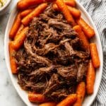 Slow Cooker Venison Roast with Carrots and Homemade Gravy Recipe