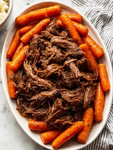 Slow Cooker Venison Roast with Carrots and Homemade Gravy Recipe